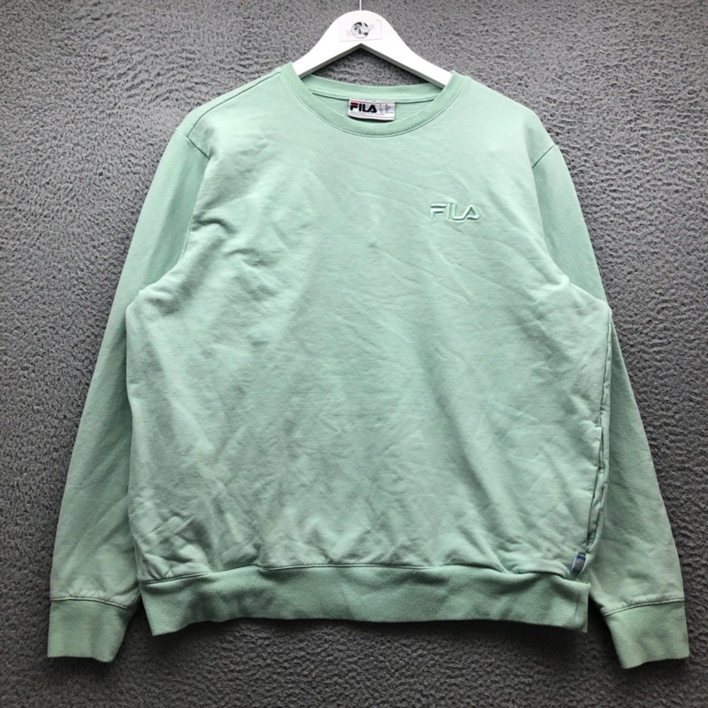Fila Green Crewneck Sweater for Effortless Style